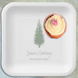 ウッドランド・ツリーズ・クリスマス ペーパープレート