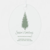 ウッドランド・ツリーズ・クリスマス メタルオーナメント (正面)