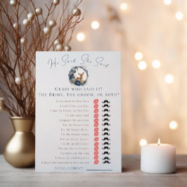 ウッドランド・ディアブルー彼はゲームを言った チラシ