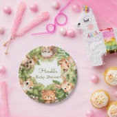 ウッドランド・トゥーズ少年の赤ちゃんシャワー ペーパープレート (パーティー)