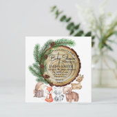 ウッドランド・バビシャワーの招待状 (スタンド正面)