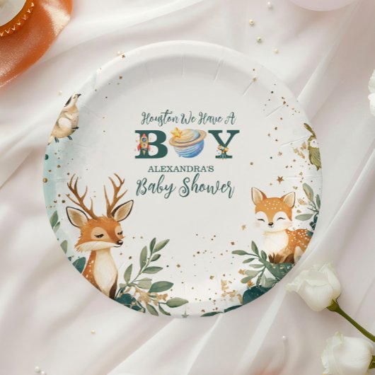 ウッドランド・ヒューストン我々はボーイアウター・スペースを持っている ペーパープレート