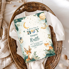 ウッドランド・ヒューストン我々は少年おむつラッフルを持っている エンクロージャーカード