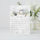 ウッドランド・フォレストのベイビーアドバイスカード | 願い エンクロージャーカード (スタンド正面)