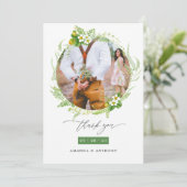 ウッドランド・フォレストグリーン結婚リーの写真 サンキューカード (スタンド正面)