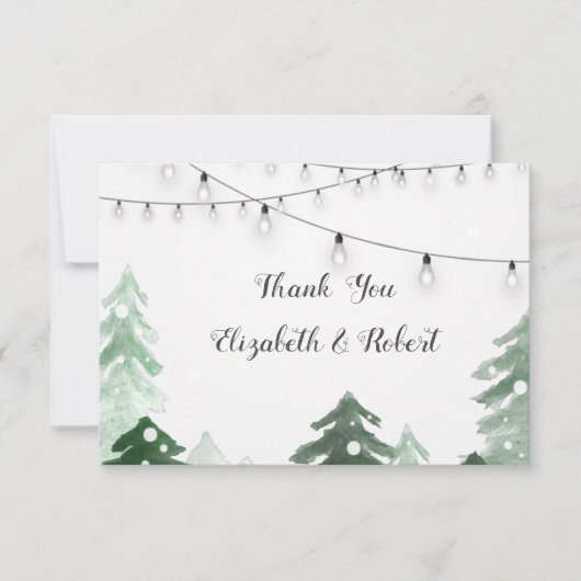 ウッドランド、フォレストストリングライト、サンキューカード サンキューカード (正面)