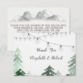 ウッドランド、フォレストストリングライト、サンキューカード サンキューカード (正面/裏面)