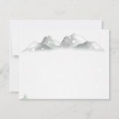 ウッドランド、フォレストストリングライト、リハーサルディナー 招待状 (裏面)