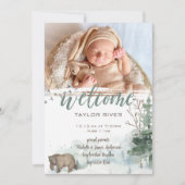 ウッドランド・フォレストベア写真誕生のお知らせ 案内状 (正面)