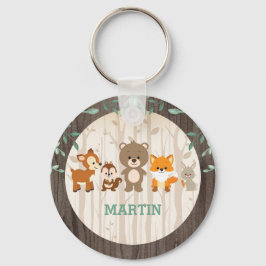 ウッドランド・フォレスト・アニマルズ第1回バースデーパーティーの好意 キーホルダー