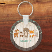 ウッドランド・フォレスト・アニマルズ第1回バースデーパーティーの好意 キーホルダー (正面)
