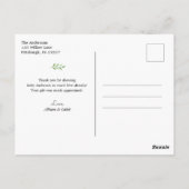 ウッドランド・フォレスト・アニマルズ ポストカード (裏面)