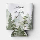 ウッドランド フォレスト ウェディング グリーン 缶クーラー (正面)