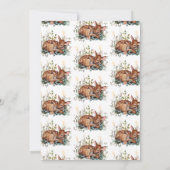 ウッドランド フォレスト オー ディア ベイビー シャワー 招待状 (裏面)