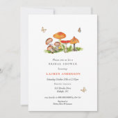 ウッドランド フォレスト キノコ ブライダル 招待状 (正面)