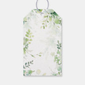 ウッドランド・フォレスト・グリーナリーの愛の赤ちゃんシャワー ギフトタグ (裏面)