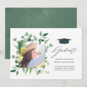 ウッドランド・フォレスト・グリーナリー・ユーカリ卒業 案内状 (正面/裏面)