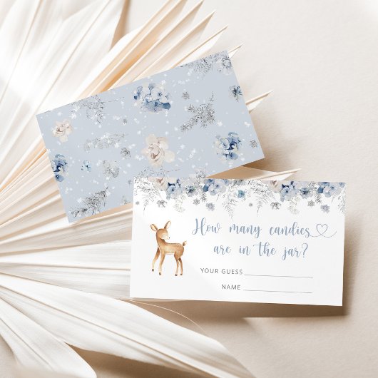 ウッドランド・フォレスト・シカは、キャンディカードの数を推測する エンクロージャーカード