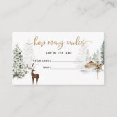 ウッドランド・フォレスト・シカは、キャンディカードの数を推測する エンクロージャーカード (正面)