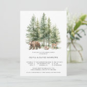 ウッドランド・フォレスト・ストーリーベイビーシャワー 招待状 (スタンド正面)