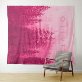 ウッドランド フォレスト パイン ツリー 壁画 | 壁 タペストリー (インサイチュ(横))