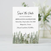 ウッドランド フォレスト フォト ウェディング グリーン セーブザデート (スタンド正面)