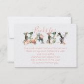 ウッドランド・フォレスト・ブックス・フォー・ベビーシャワー 招待状 (正面)