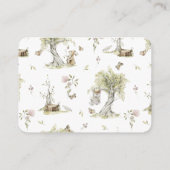 ウッドランド・フォレスト・ベビーシャワー |おむつラッフル エンクロージャーカード (裏面)