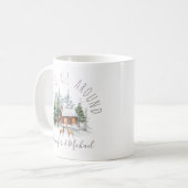 ウッドランド・フォレスト・ラブ・ディアカップルの名前 コーヒーマグカップ (正面左)