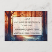 ウッドランド・フォール離れ・結婚ズ エンクロージャーカード (正面)