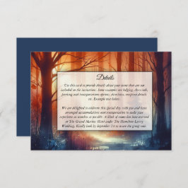 ウッドランド・フォール離れ・結婚ズ エンクロージャーカード