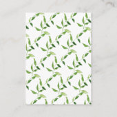 ウッドランド・フレンズギフトディスプレイシャワー エンクロージャーカード (裏面)