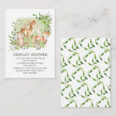 ウッドランド・フレンズギフトディスプレイシャワー エンクロージャーカード (正面/裏面)