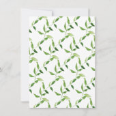 ウッドランド・フレンズ男女兼用・ベビーシャワー 招待状 (裏面)