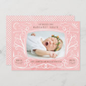 ウッドランド・フレンズ誕生発表ガール 案内状 (正面/裏面)