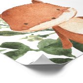 ウッドランド・フレンズ赤ちゃんシャワー歓迎サイン ポスター (角)