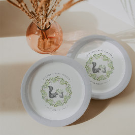 ウッドランド・フレンズ赤ちゃんシャワー ペーパープレート