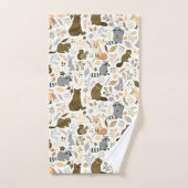 ウッドランド·フレンズ バスタオルセット (ハンドタオル)