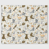ウッドランド·フレンズ ラッピングペーパー (フラット)