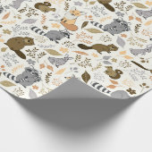 ウッドランド·フレンズ ラッピングペーパー (角)