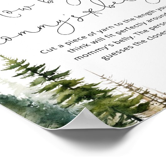 ウッドランド・ベアの大きさはママの腹ゲーム ポスター (角)