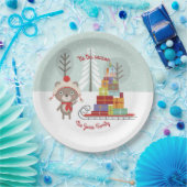 ウッドランド・ベア・クリスマス ペーパープレート (パーティー)