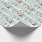 ウッドランド・ベア・クリスマス ラッピングペーパー (角)