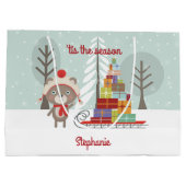 ウッドランド・ベア・クリスマス ラージペーパーバッグ (裏面)