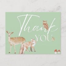 ウッドランド・ベイビー・シャワー男女兼用ありがとう