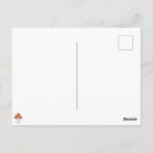 ウッドランド・ベイビー・シャワー男女兼用ありがとう ポストカード (裏面)