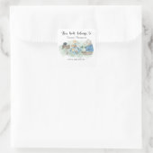 ウッドランド・ベビーシャワー – この本は次の物に属する スクエアシール (バッグ)