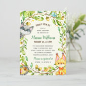 ウッドランド·ベビー·シャ男女兼用ワー 招待状 (スタンド正面)