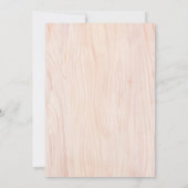 ウッドランド·ベビー·シャ男女兼用ワー 招待状 (裏面)