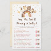 ウッドランド・ボホ・レインボー誰がゲームを言ったか推測 (正面/裏面)